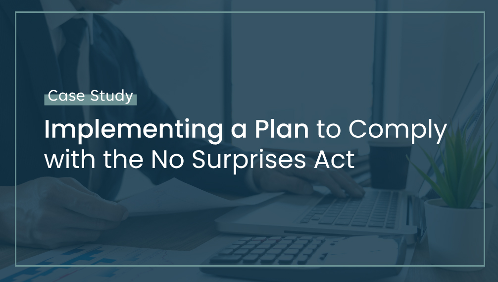 No Surprises Act Case Study Image